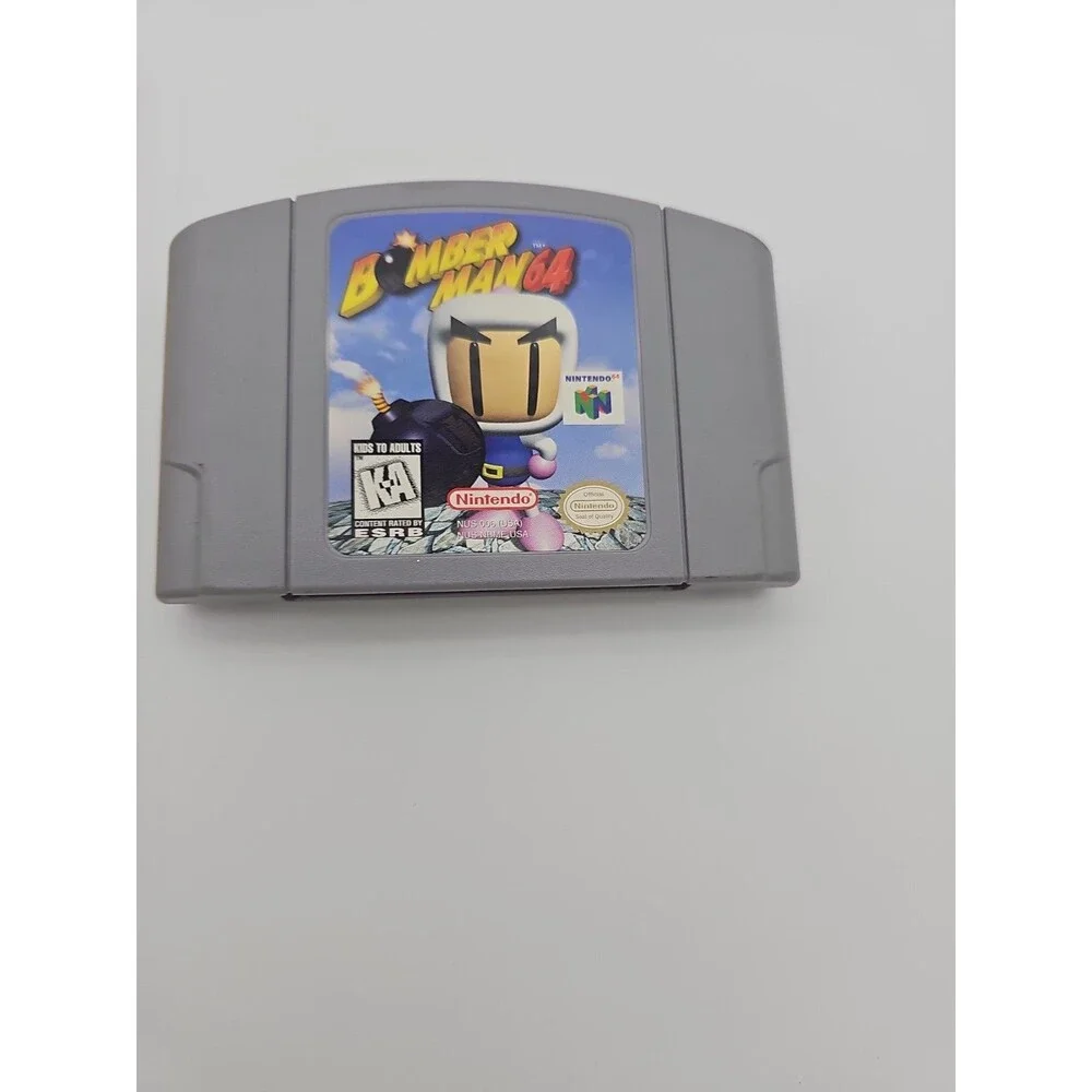BOMBERMAN 64 Nintendo N64 Game Cartridge + Manual Authentic!